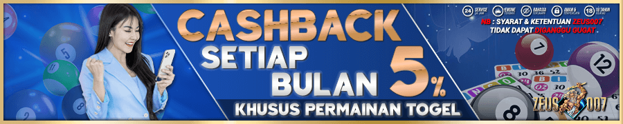 Bonus Cashback Togel Zeus007